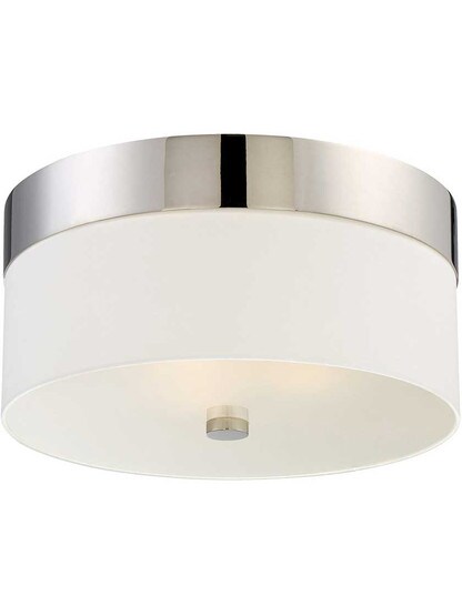 Grayson 3 Light Ceiling Mount in Polished Nickel.